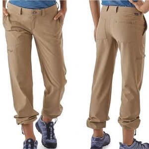 PATAGONIA Women's Happy Hike Pants | Lightweight Hiking Camping | Khaki Tan 8